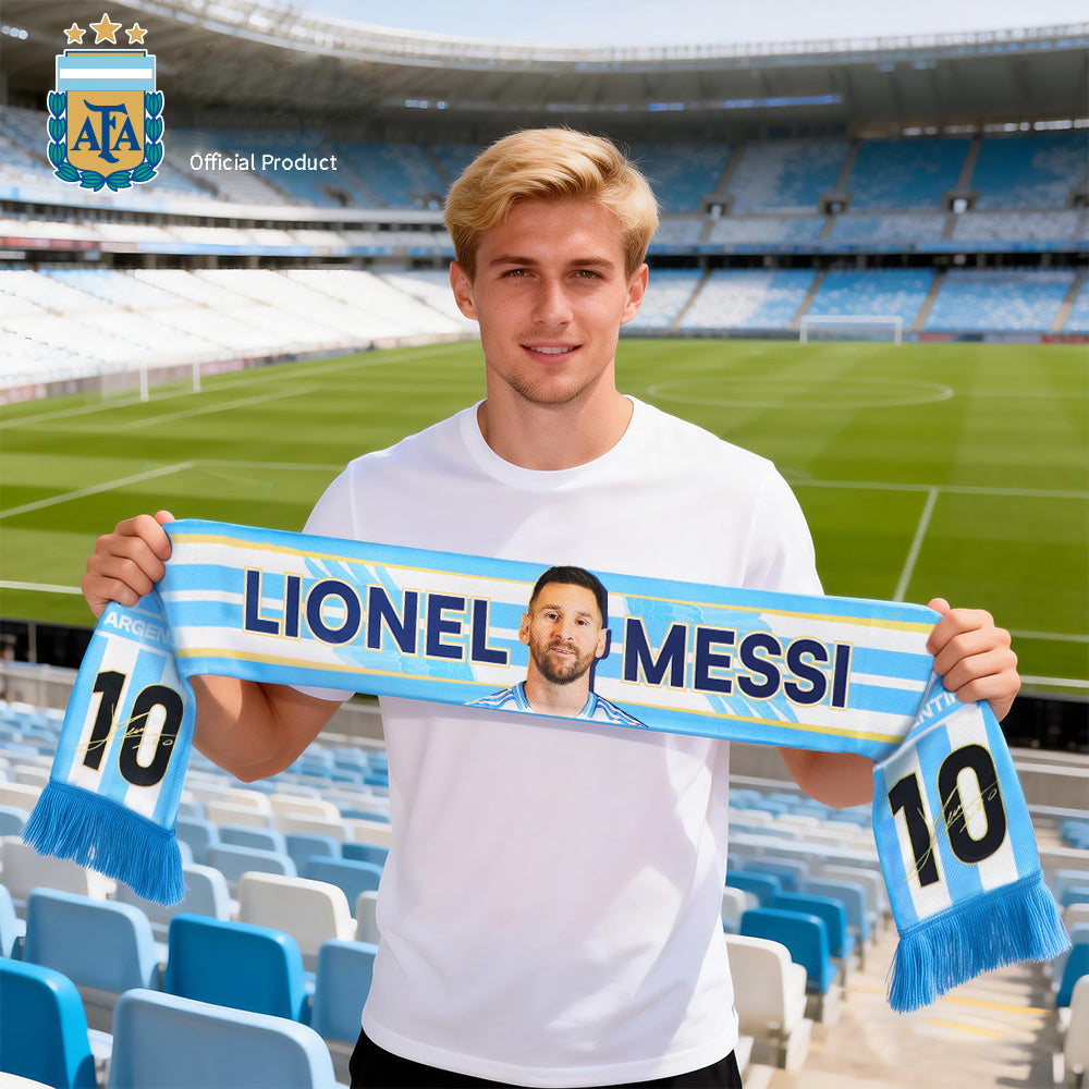 Argentina AFA Messi #10 Fan Scarf
